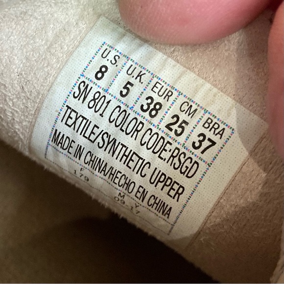 SKECHERS Sz 8 Rise Gold Pearls  Slip On White Rubber Sole SN801 Loafers Shoes - Picture 7 of 11